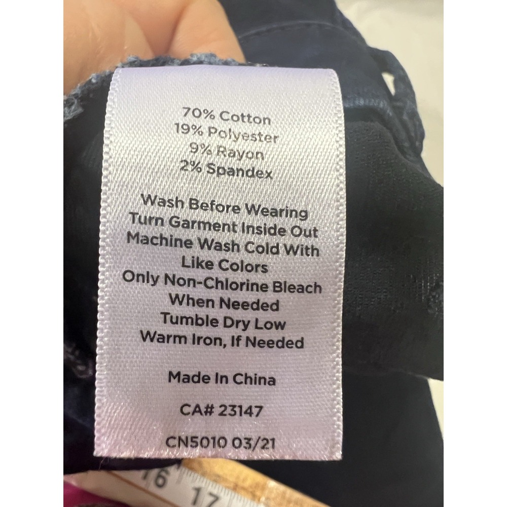 Talbots Simply Flattering Dark Wash Jegging Jeans Blue Womens Size 8 - Picture 6 of 8